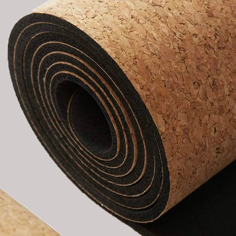 Tapis de Yoga Premium en liège et caoutchouc naturel – 183 × 68cm – Antidérapant, Édition motifs