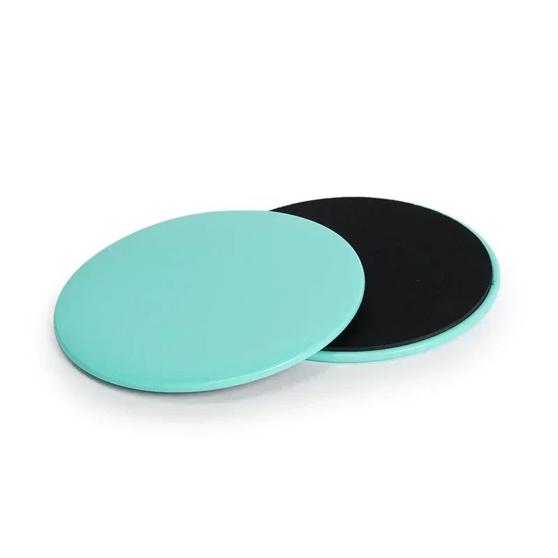 Disques de glisse yoga fitness 2 pièces - Accessoires entraînement abdominaux