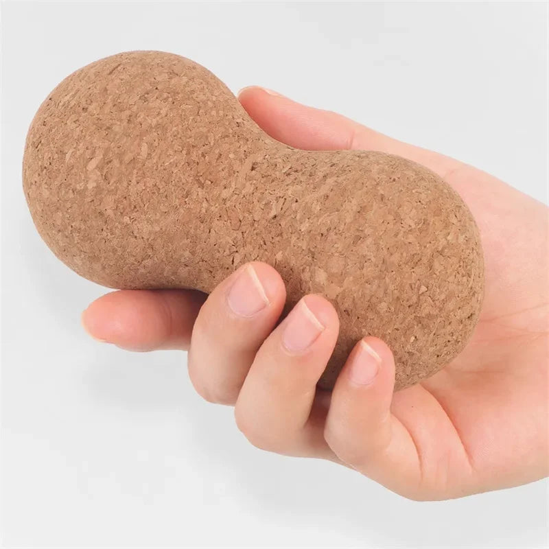 Balle de Massage "Peanut" en Liège Naturel