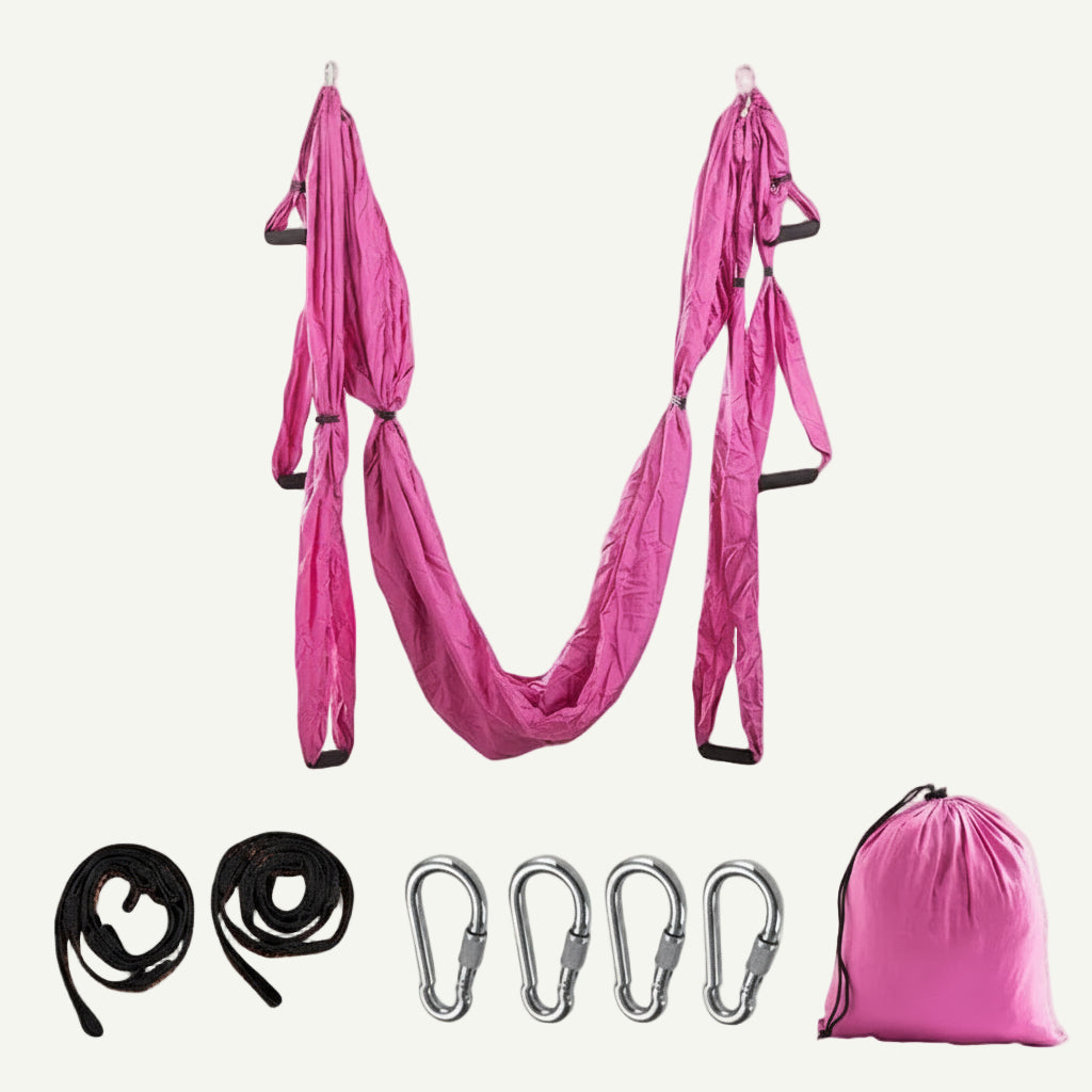 Hamac de Yoga aérien 6 poignées-inversion et relaxation profonde 250×150cm