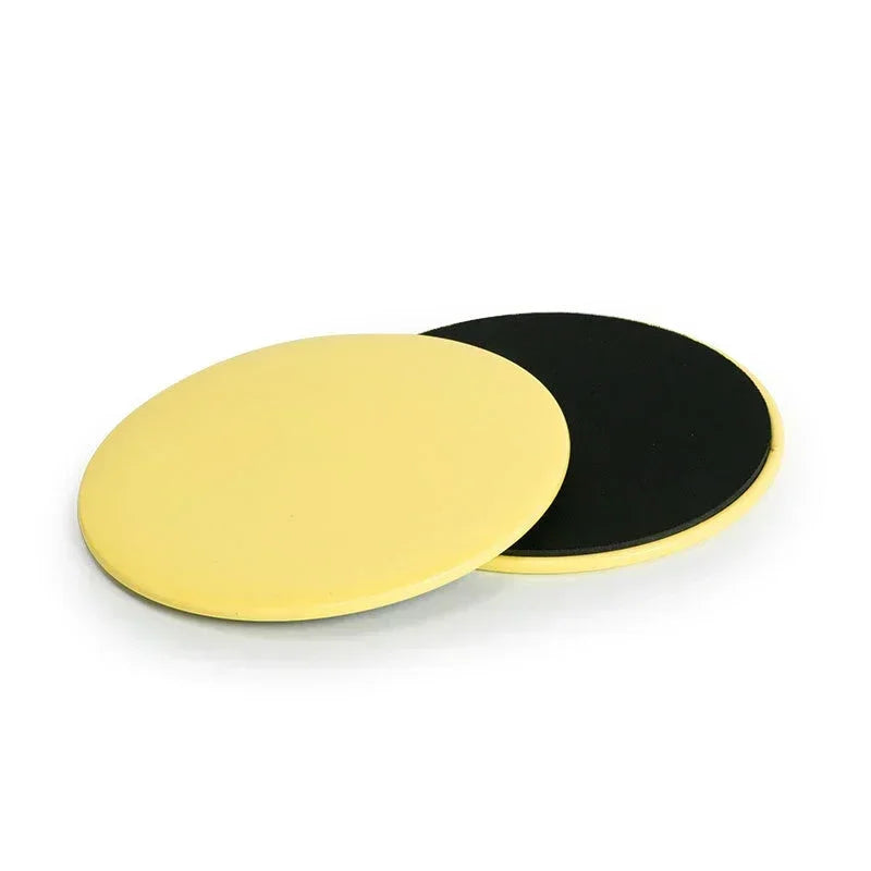 Disques de glisse yoga fitness 2 pièces - Accessoires entraînement abdominaux