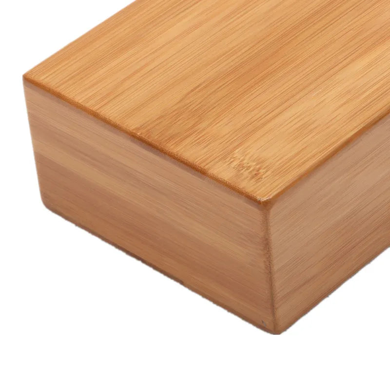 Bloc de Yoga en bambou naturel – stabilité et équilibre durable-23×15×7,5 cm