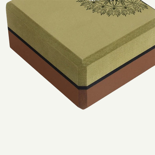Bloc de Yoga en mousse écologique-Motif – Soutien ferme et léger