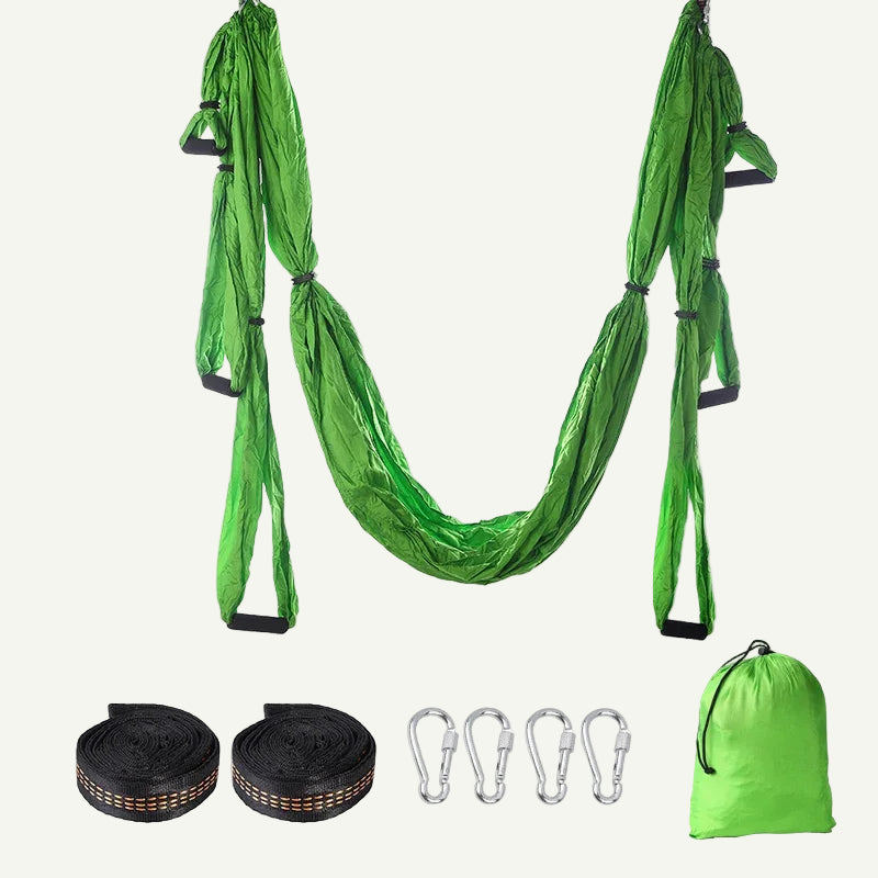 Hamac de Yoga aérien 6 poignées-inversion et relaxation profonde 250×150cm