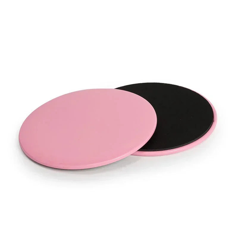 Disques de glisse yoga fitness 2 pièces - Accessoires entraînement abdominaux