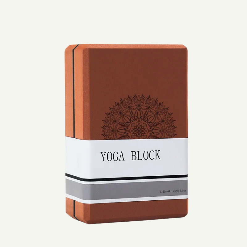 Bloc de Yoga en mousse écologique-Motif – Soutien ferme et léger