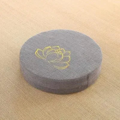 Coussin de méditation amovible en lin ,confort et sérénité 40×6 cm