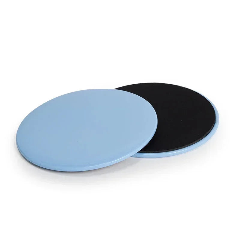 Disques de glisse yoga fitness 2 pièces - Accessoires entraînement abdominaux