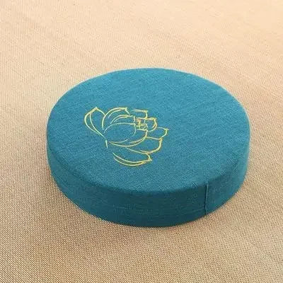 Coussin de méditation amovible en lin ,confort et sérénité 40×6 cm