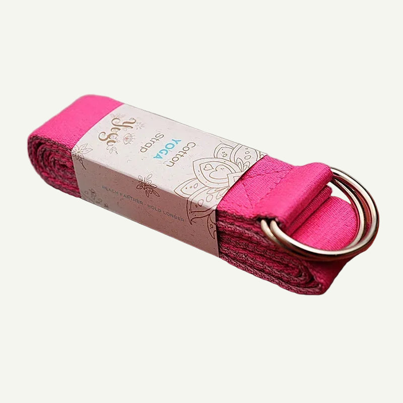 Sangle de Yoga en coton ajustable 180 cm x 4 cm