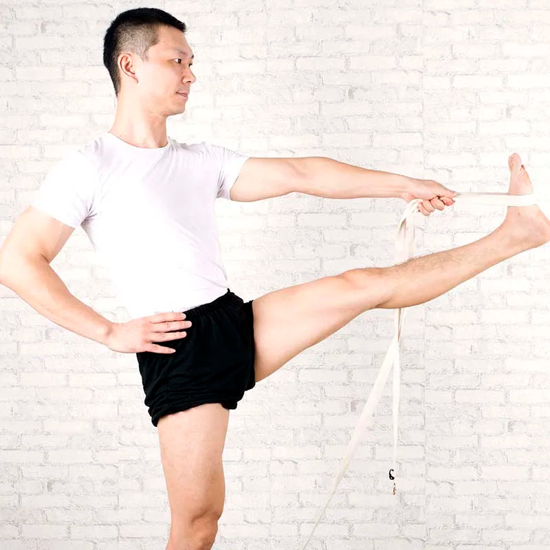 Sangle de Yoga Lyengar Premium en coton- naturel – Accessoire d’étirement