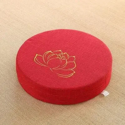Coussin de méditation amovible en lin ,confort et sérénité 40×6 cm