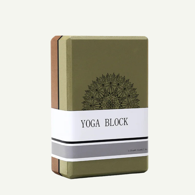 Bloc de Yoga en mousse écologique-Motif – Soutien ferme et léger