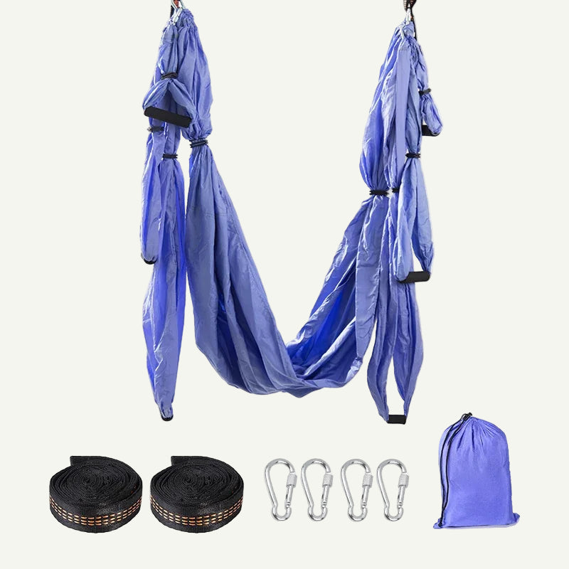 Hamac de Yoga aérien 6 poignées-inversion et relaxation profonde 250×150cm