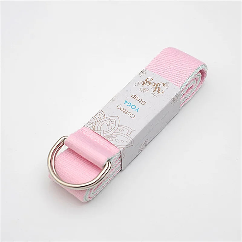 Sangle de Yoga en coton ajustable 180 cm x 4 cm