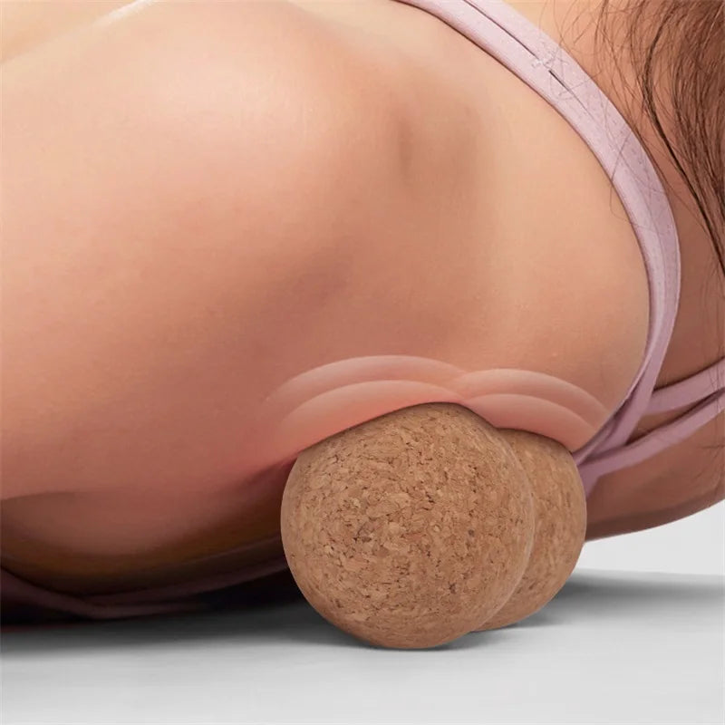 Balle de Massage "Peanut" en Liège Naturel