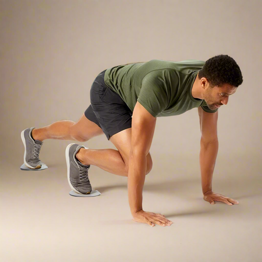 Disques de glisse yoga fitness 2 pièces - Accessoires entraînement abdominaux