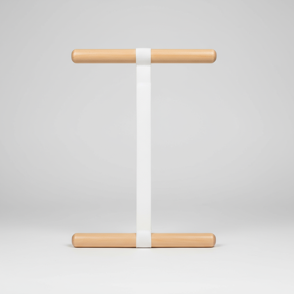 Sangle d’étirement avec poignées en bois - Accessoire de yoga et de stretching