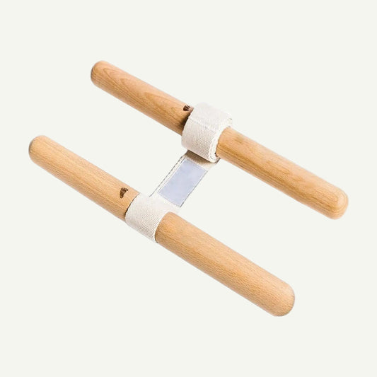 Sangle d’étirement avec poignées en bois - Accessoire de yoga et de stretching