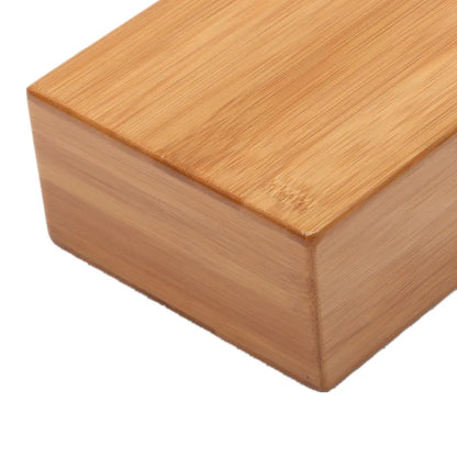 Bloc de Yoga en bambou naturel – stabilité et équilibre durable-23×15×7,5 cm