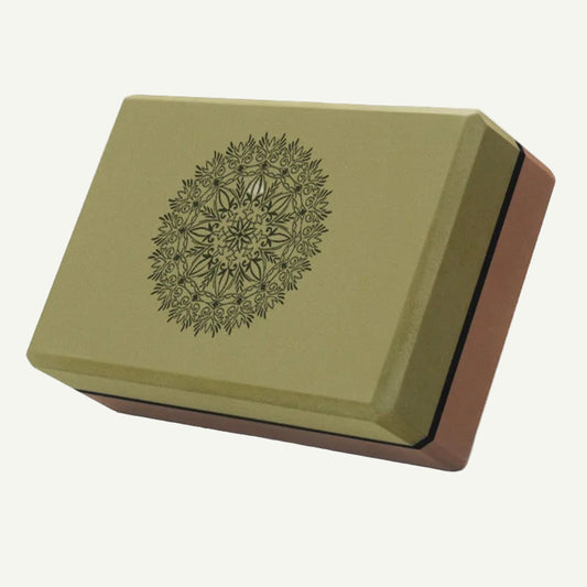 Bloc de Yoga en mousse écologique-Motif – Soutien ferme et léger