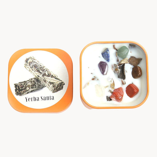 Bougie parfumée Cristal Naturel – Purifie et apaise l’ambiance