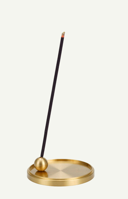 Porte-Encens en cuivre doré – Design zen élégant