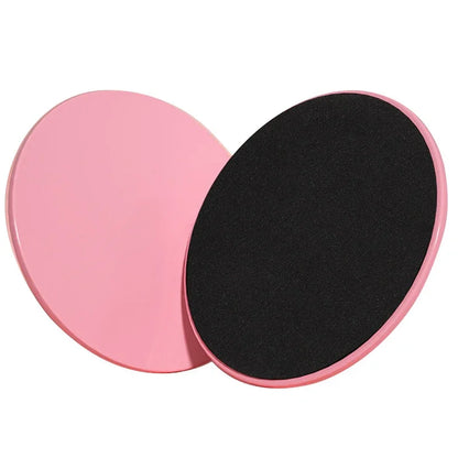 Disques de glisse yoga fitness 2 pièces - Accessoires entraînement abdominaux