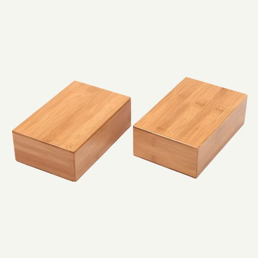Bloc de Yoga en bambou naturel – stabilité et équilibre durable-23×15×7,5 cm